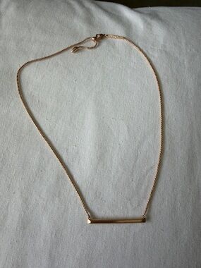 Kendra Scott Rose Gold Horizontal Bar Necklace